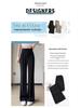 High Waist Micro Flare Wide Leg Pants for Women - Summer 2025 Slimming Draped Style