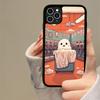 Cartoon Spooky Ghost Phone Case Silicone PC+TPU For For IPhone 11 12 13 14 15 16 Plus Pro Max Cover