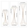 Golden Tall Flower Floor Stand Background Decor Metal Floral Column Road Lead Display Rack Romantic Wedding Party Venue Layout