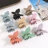 Sweet Frosted Matte Butterfly Hair Claw Clip Women Simple Solid Color Fashion Exquisite Shark Clip for Girl Hair Accessories