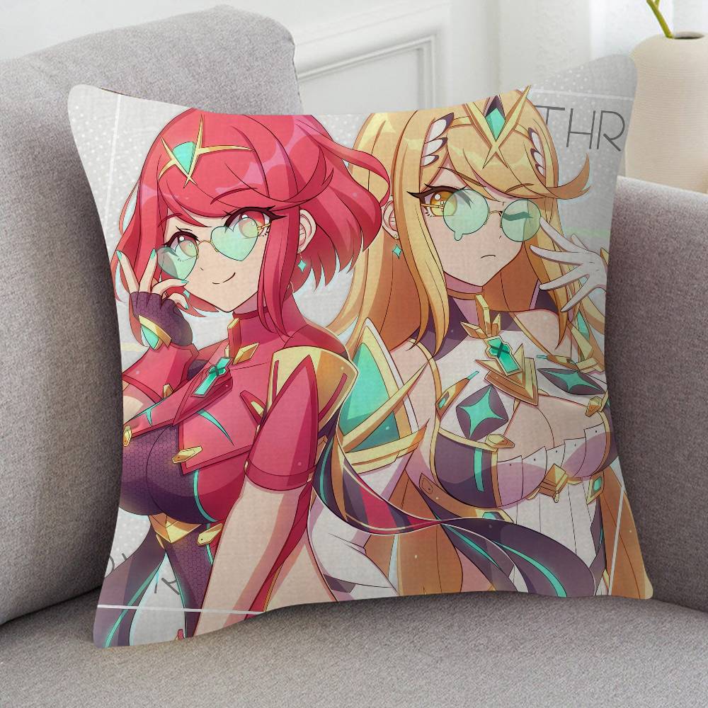 Game Xenoblade Chronicles Soft Comfortable Pillow Case Cartoon For Sofa Living Cat Room Home Office Retro Decor Protective Cover