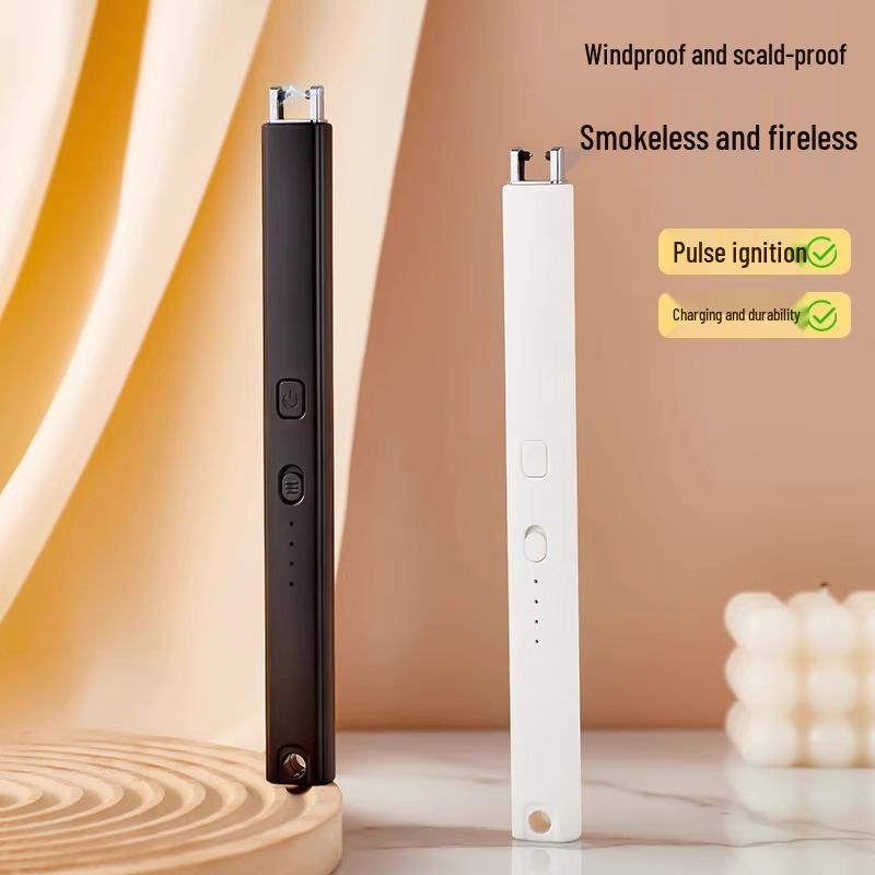 Rechargeable Long-Handle Aroma Candle Lighter – Electronic Pulse Extended Ignition Stick for Gas Stoves