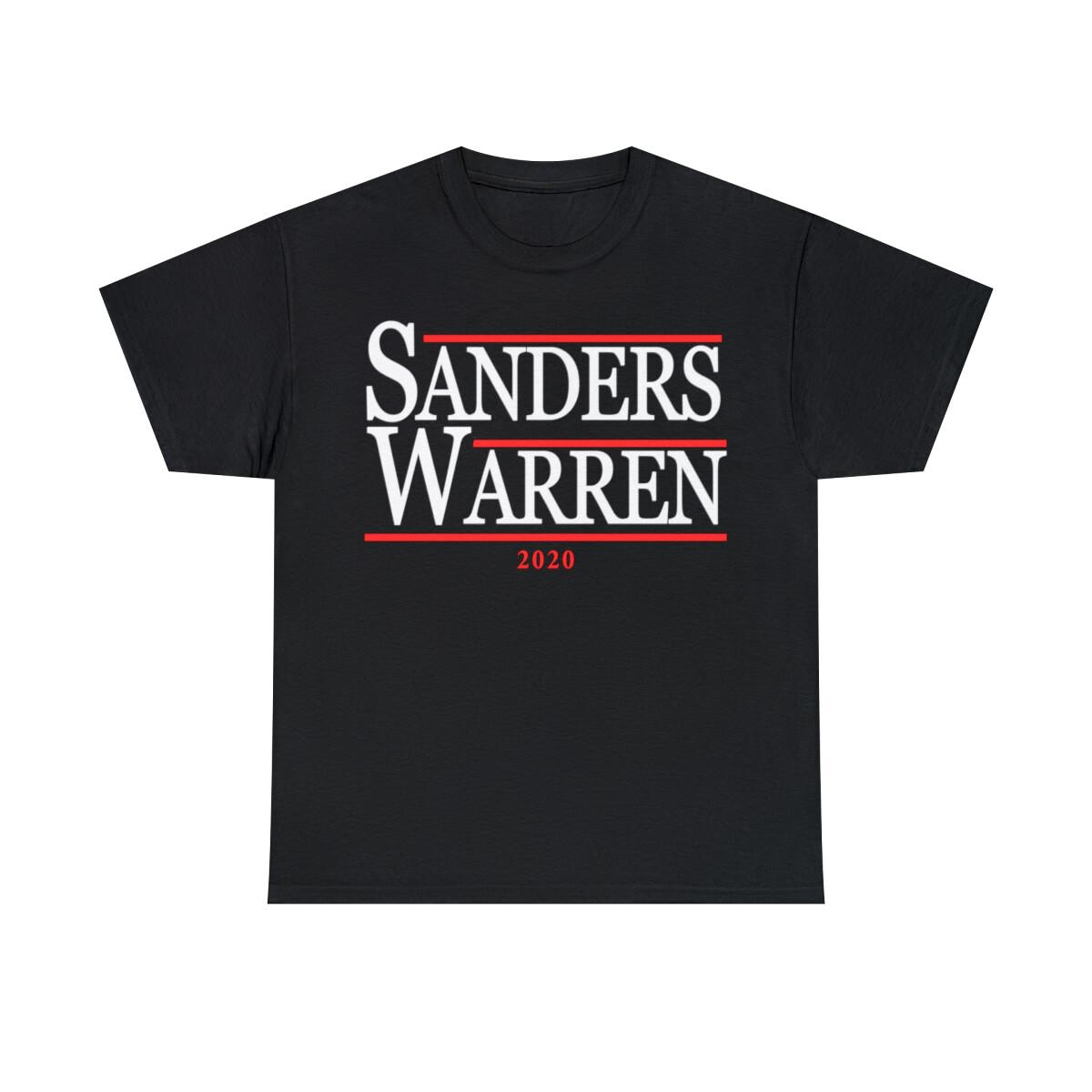 Bernie Sanders Elizabeth Warren 2020 Graphic T-Shirt, Sizes S-5XL XL