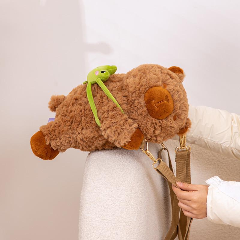 Raccoon Plush Stylish Bag Cute Panda Backpack Cuddly Penguin Soft Toy Perfect For Kids