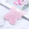 Natural Butterfly shaped Crystal Gua Sha Board Quartz Jade Scraping Board Face Lift Acupuncture Skin Care Tools