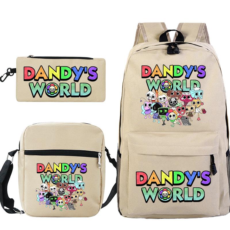 Dandy's World Print Fashion Children's Shoulder Bag Pencil Bag Youth Leisure School Bag Three-piece Set