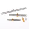 1/2Pcs Carpentry Steel Ruler Positioning Limit Block Measuring Marking Gauge Protable Accurate Positioning Woodworking Tools