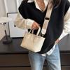 PU Zipper Contrast Color Premium Mini Small SquareBag New Hot Female Light Fashion Versatile Shoulder Bag
