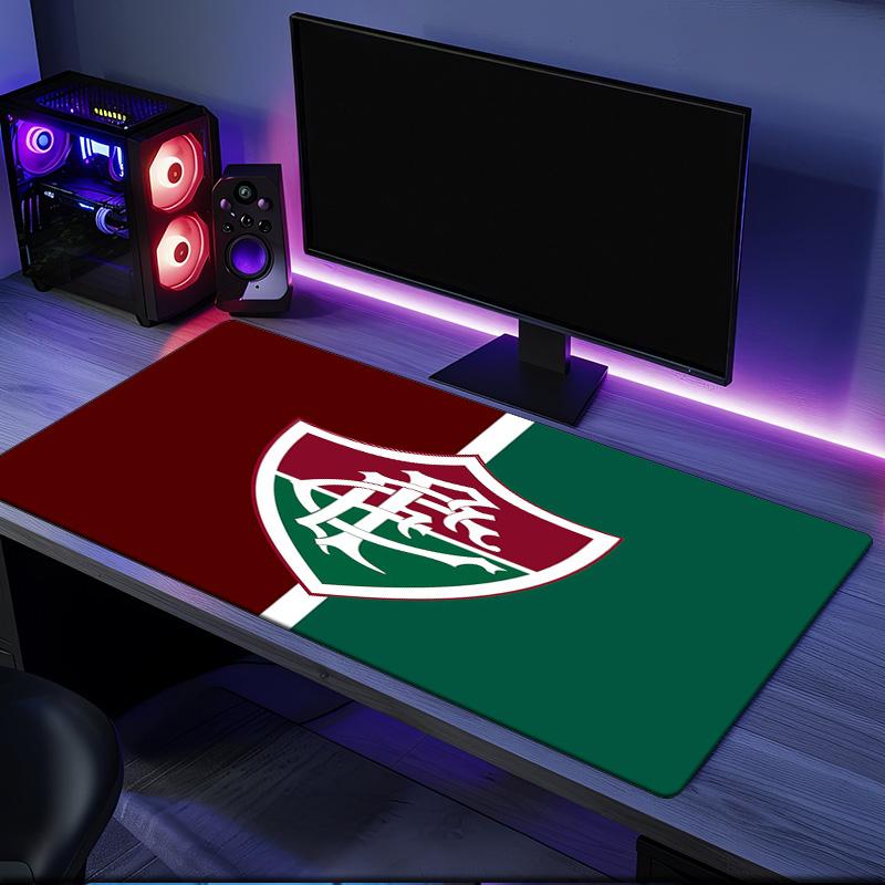 Fluminense Fc Crest mouse pad, rubber base, esports desk mat, mouse pad for gamers and office use, gaming desk , easy to clean mat