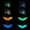 Bat Halloween Necklace Punk Style Hip Hop Neck Chains Unique Luminous Pendant Necklace  Gifts