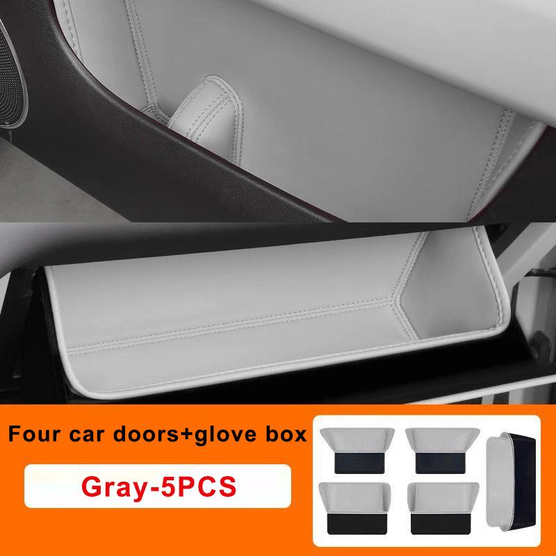 For Geely Geome Xingyuan 2026 2026 Car Door Slot Organizer Box Leather Glove Box Storage Groove Pad Interior Accessories