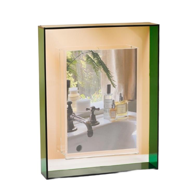 Acrylic Picture Photo Frame Clear Colored Photo Holder for Desktop