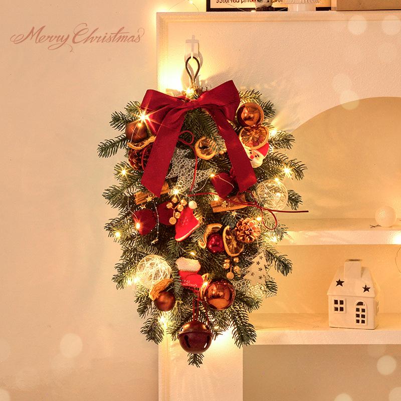 2.7m Rattan Christmas Light Ball Garland for Window Decoration