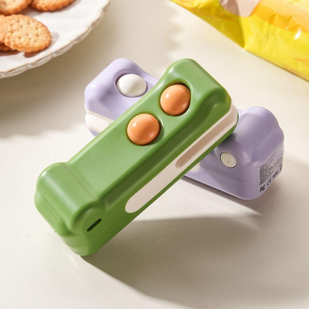 Rechargeable Magnetic Sealing Machine Hand Press Food Sealer Clip Bag  Sealing Clip  Food Storage