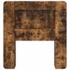 Headboard Cabinet with Storage Smoked Oak Wood Based Material