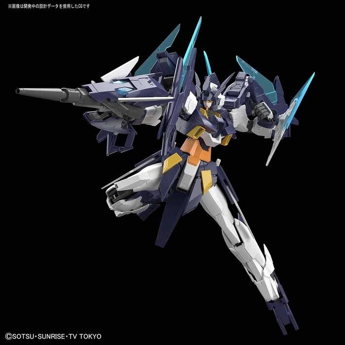 MG Gundam Build Divers Gundam AGEII Magnum 1/100 Scale Color-Coded Plastic Model Kit Blue Small