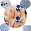 Set of 10 Silicone Nail Art Mold Embossing Patterns Nail Mould Decorations Jewelry Making Tool Handmade Ornament Molds