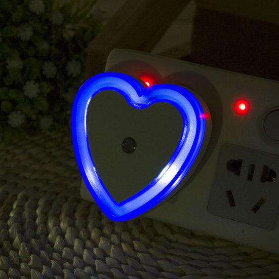 Heart-Shaped LED Night Automatic Sensor Light Bedroom Hallway Stairs Wall Lamp