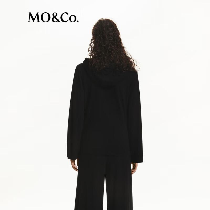MO&Co. Double-sided Fleece Hooded Sweatshirt