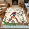 Ancient Egyptian Murals Print Carpet for Living Room Bedroom Sofa Doormat Decor Sofa Area Rug Non-slip Floor Mat for Gifts