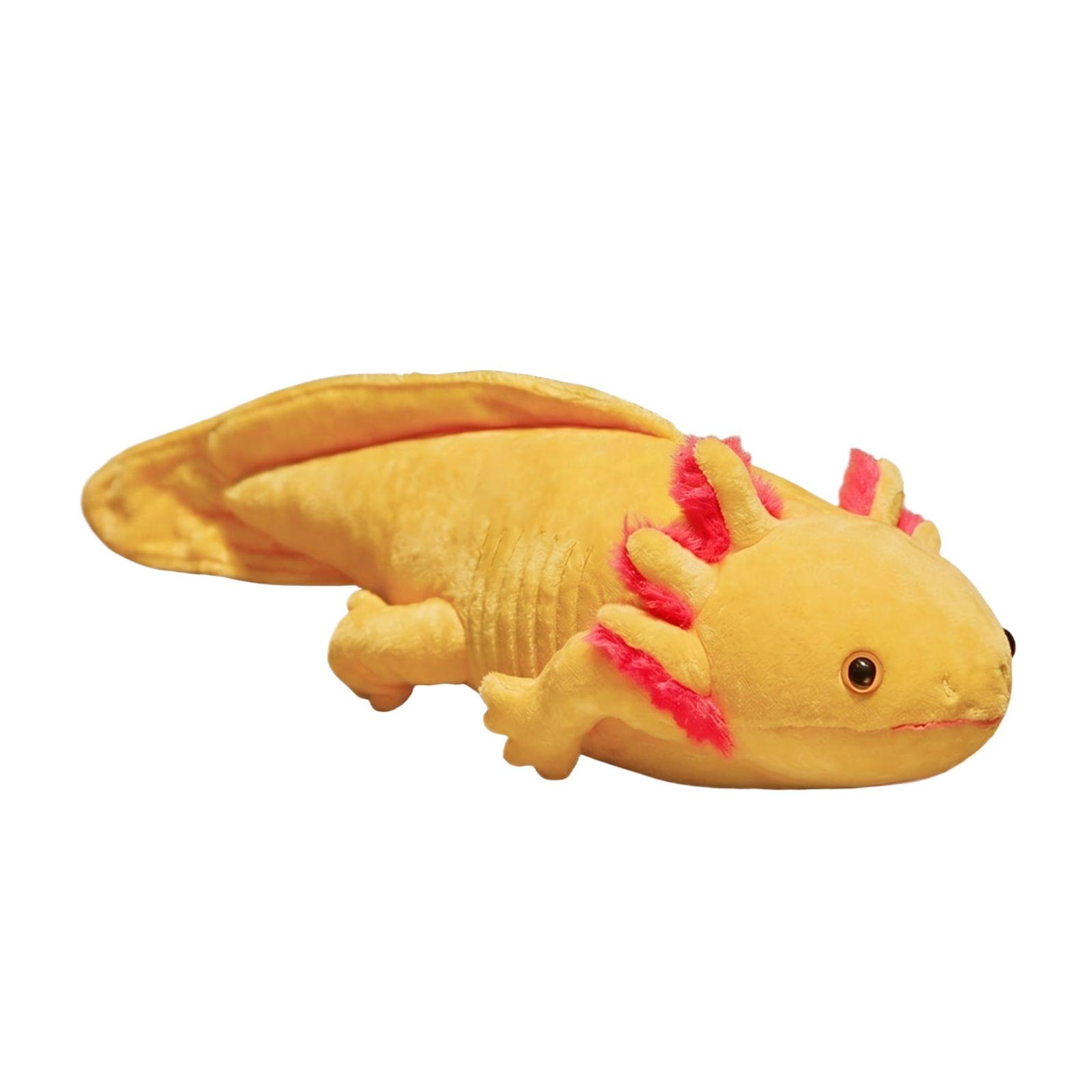 

English: Simulation Axolotl Plush Toy Cute Salamander Stuffed Animal Doll one size жовтий