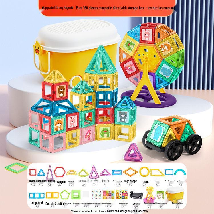 Large Magnetic Quran Tiles: Children's Educational Building Blocks Set for Boys and Girls – Strong Magnetic Stickers for Construction and Learning.