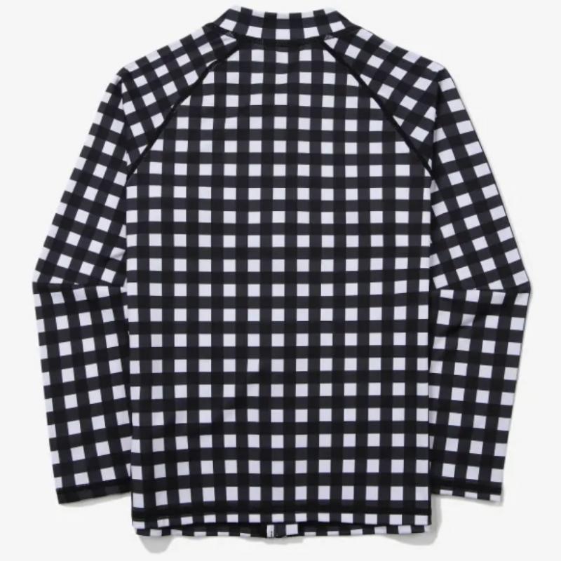 [fila Kids] Check Zip Up Rash Guard  Fk2rtf2a03f Blk  q0zFk2rtf2a03fBlk