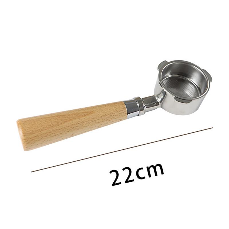 51mm bezedný portafiltr pro kávu s dřevěnou rukojetí pro DeLonghi Dedica EC680 EC685 náhradní filtrační košík příslušenství pro baristy