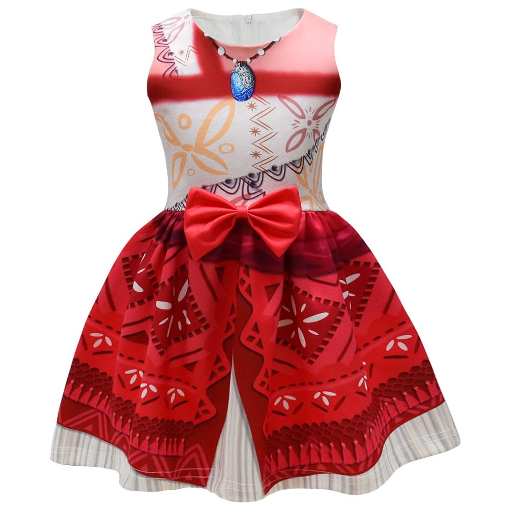 Source, Descendants, Moana, Moana, Girls Dress, Girls Bow Dress Skirt
