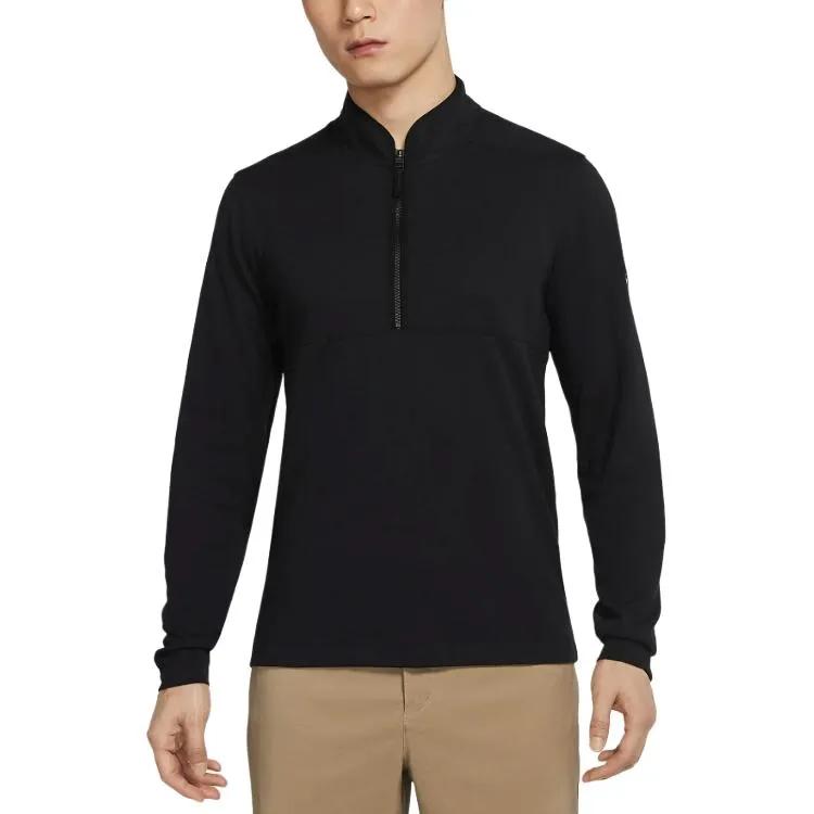Nike Sweatshirts Men's Black Stand Collar Moderate Regular (Unisex) Sweatshirts DJ5475 010