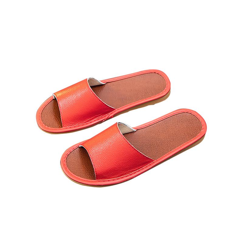 Waterproof Non-Slip Indoor Leather Slippers for Men & Women - Perfect for Bathroom or Home Use