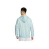 Nike Chaqueta con capucha para baloncesto Dri-FIT Standard Issue de secado rápido con cremallera completa para hombre, chaquetas, bloque de color azul glaciar/marfil claro FZ0223-474