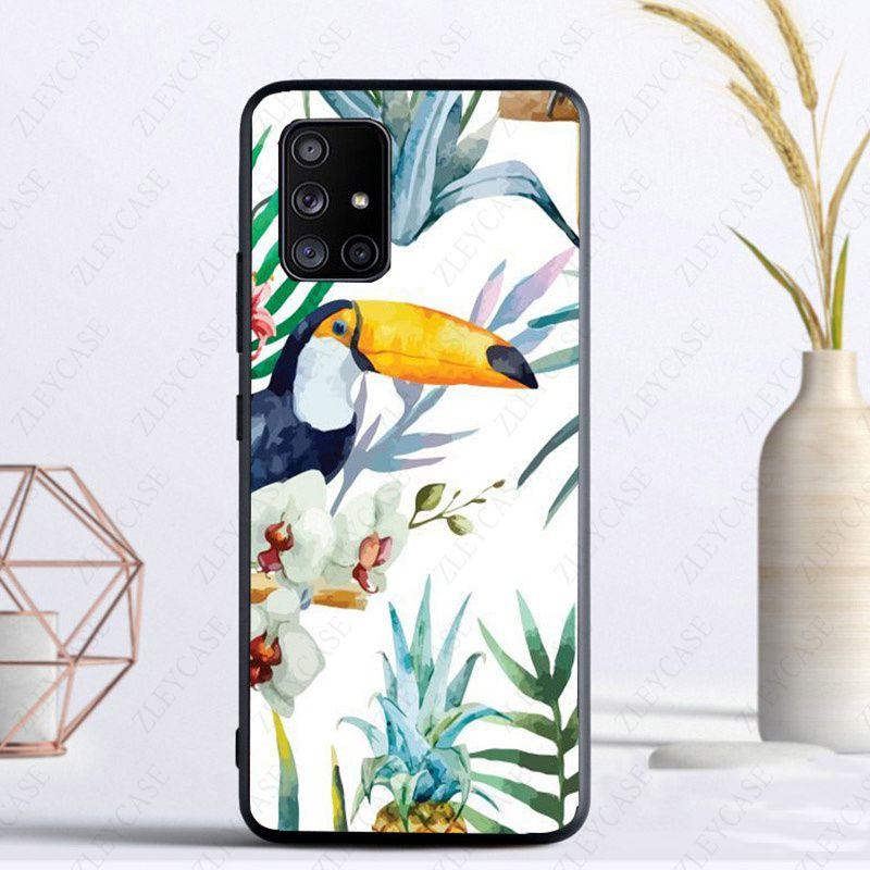 Tropische Waldtiere Toucan Telefonabdeckung für Samsung A13 A53 A11 A12 A32 A22 A52 A10S A41 A42 A33 A20E A30S A40 A51 A71 Hüllen