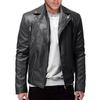 European and American men's PU leather jacket male teen stand-up collar punk men's motorcycle leather jacket
