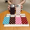 Applicable iPhone16 mobile phone case retro IMD polka dot color anti-drop protective case 17Pro all-inclusive case 15plus