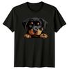 Niedliche Rottweiler Hunderasse Haustier Tier Welpe Gesicht Porträt T-Shirt