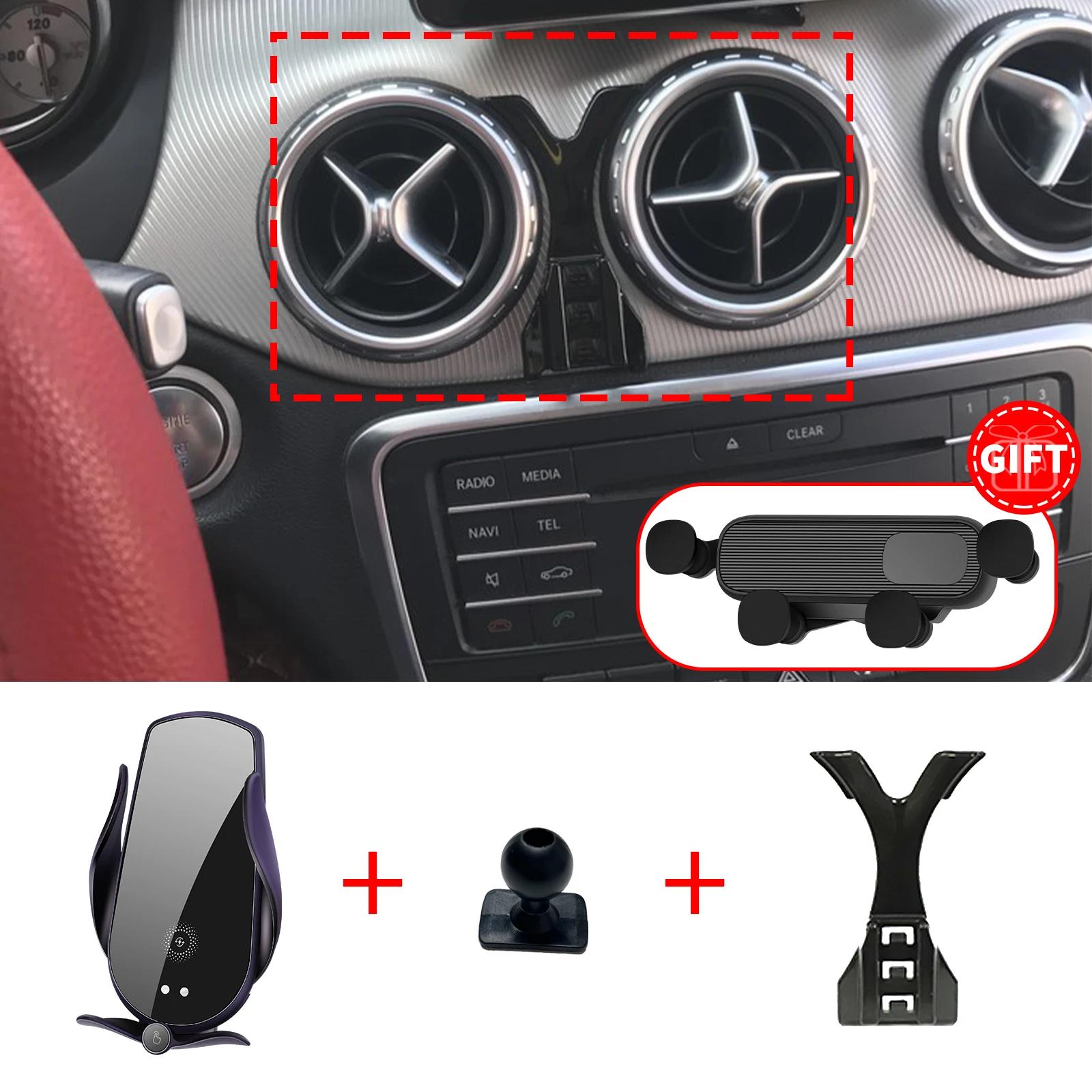 

Підходить для Mercedes Benz B Class W246 GLA CLA 2011- Підставка-тримач для телефону на панель приладів, основа для екрана, без свердління, аксесуари Charging D Black