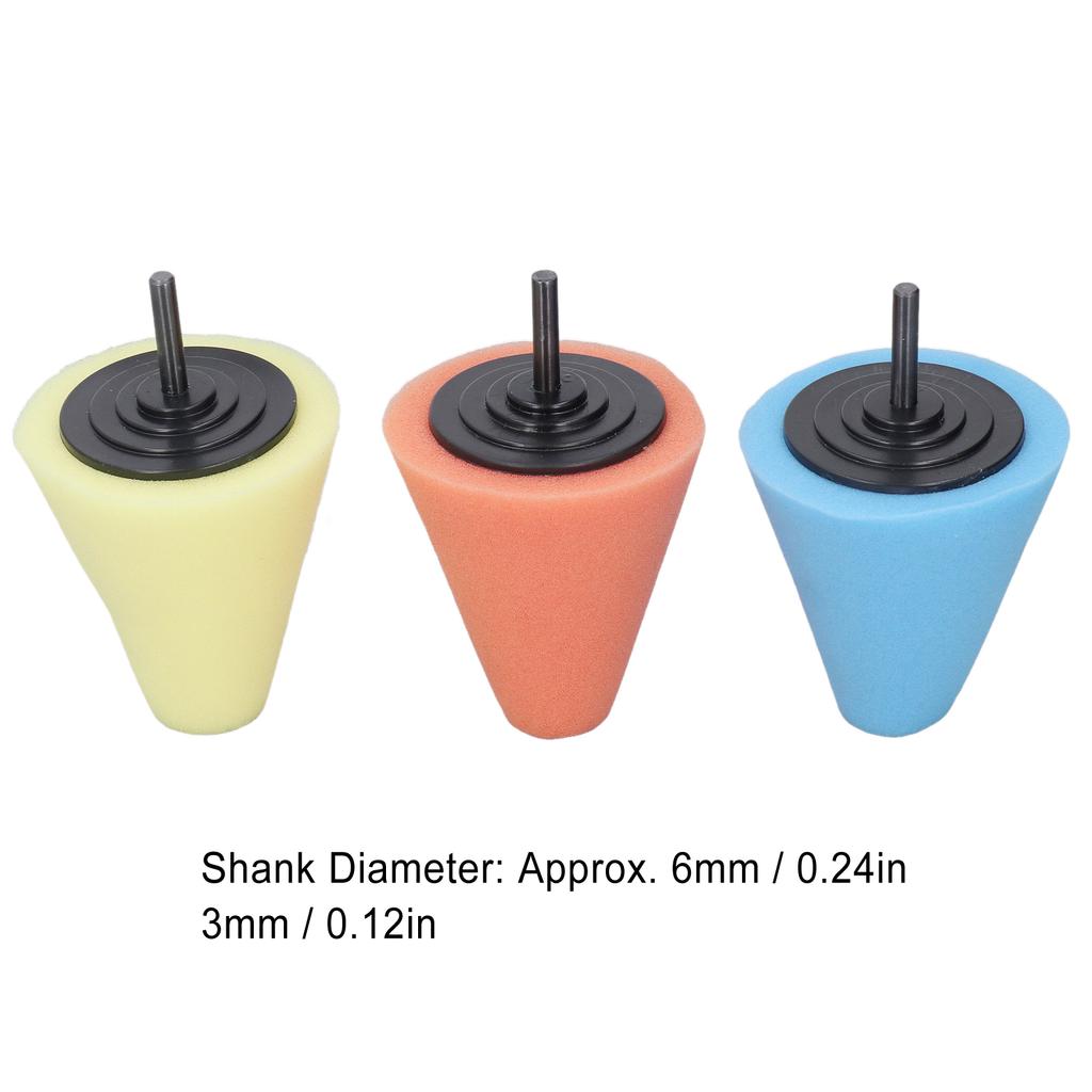 9Pcs Polishing Cone Metal Polish Sponge Buffing Ball for Automotive Car Wheel Hub Care Buffing Polishing Pads Polishing Ball