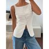Hot Summer Women's Sleeveless Vest Top for Women's Clothing