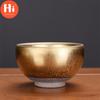 Hi Ceramic Gold Glaze Kung Fu Master Cup Porcelain Small Tea Bowl Handmade Office Teacups Water Mug Drinkware