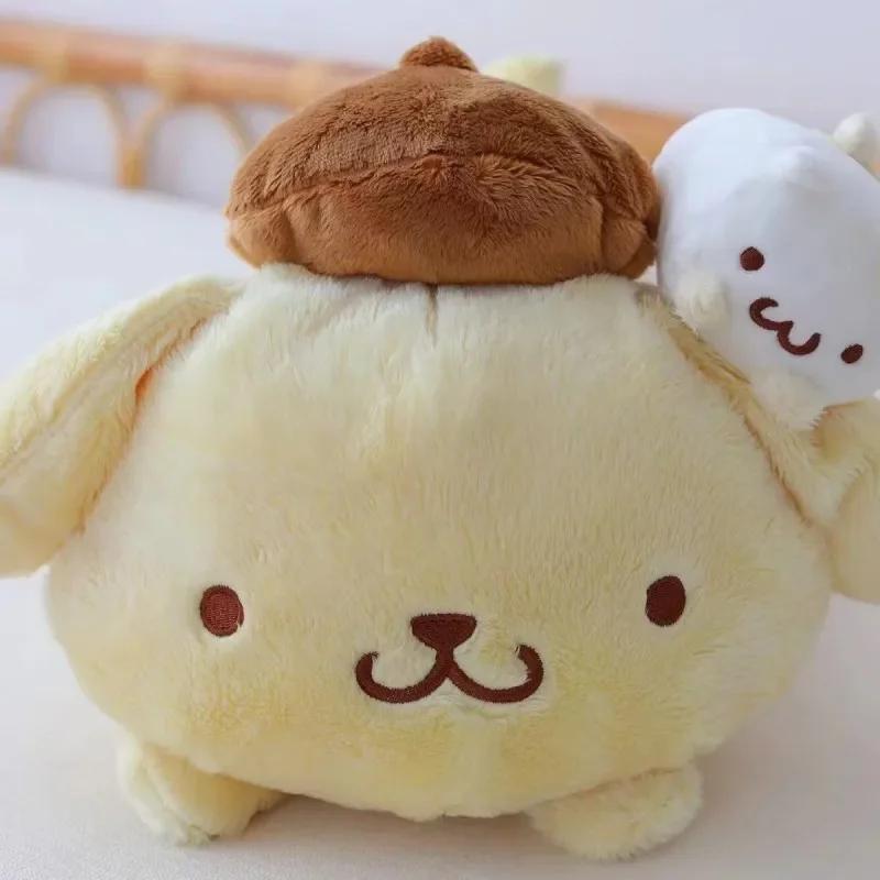 Cartoon PomPom Purin Cute Plush Doll Tissue Box Pillow Portable Paper Package Case Birthday Christmas Gifts