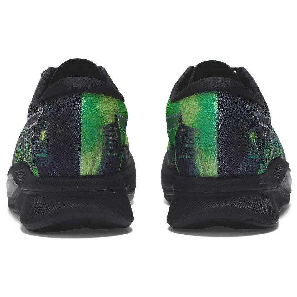 Asics Magic Speed 2.0 Comfortable Breathable Durable Fabric Low Top Marathon Running Shoes Men Sneaker Black Green 1011B744-001