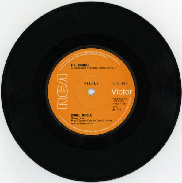 7inch Record APPLEJACKS - Jingle Jangle / Justine RCA1918 RCA 1969 UK Rock Used