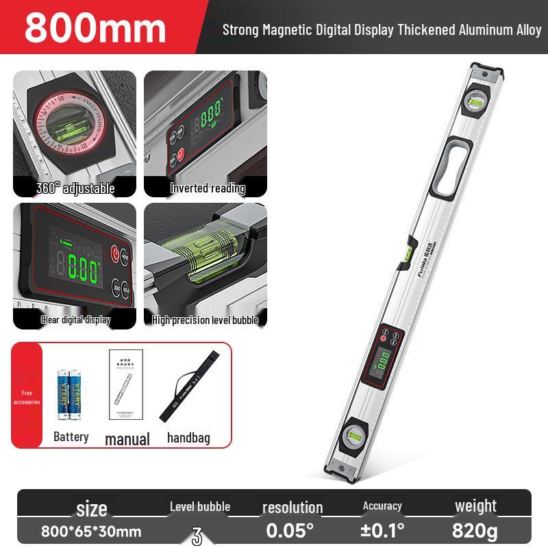 High Precision Electronic Digital Level with Strong Magnetic Base & Inclinometer