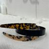 Bandeau Rétro à Large Bord en Acétate pour Femmes Fixe-Cheveux d'Été Bandeau de Lavage du Visage Bandeau pour Cheveux Cerceau de Cheveux Haut de Gamme Ornements de Cheveux