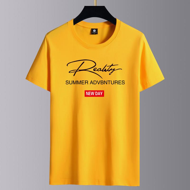 Men's Trendy Round Neck Short-Sleeve Loose-Fit Casual T-Shirt