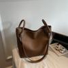 Textured Commuting Tote Bag for Women 2025 New Autumn Large Capacity PU Handbags High-end Shopping Buckle Crossbody Bags