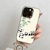 panda Phone Case For iPhone 17,16,15,14,13,12,11 Plus,Pro Max,XS,Colorful Silver Phone case Funda Cover
