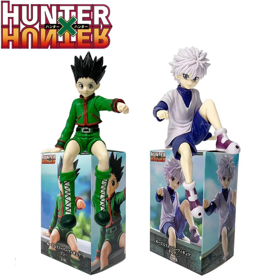 Lovely 13cm Gon Killua Jager X Jager Gon Freecss Anime Figuur Zoldyck Actiefiguur Beeldje Model Auto Ornamenten Speelgoed Cadeau