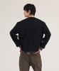 Akesi Contra Layered Henley Neck Long Sleeve_Black And Charcoal